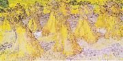 Vincent Van Gogh Field with sheaves of grain oil painting picture wholesale